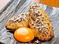 料理メニュー写真 自慢のつくね　卵黄