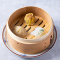 料理メニュー写真&nbsp;季節の蒸し点心3種盛り合わせ