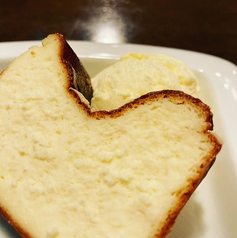 バスクチックケーキ&バニラアイス