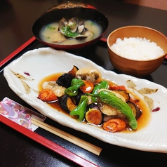 鱈と野菜の甘酢あんかけ御膳