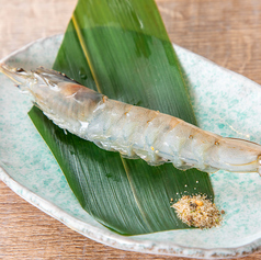 有頭海老一本焼き