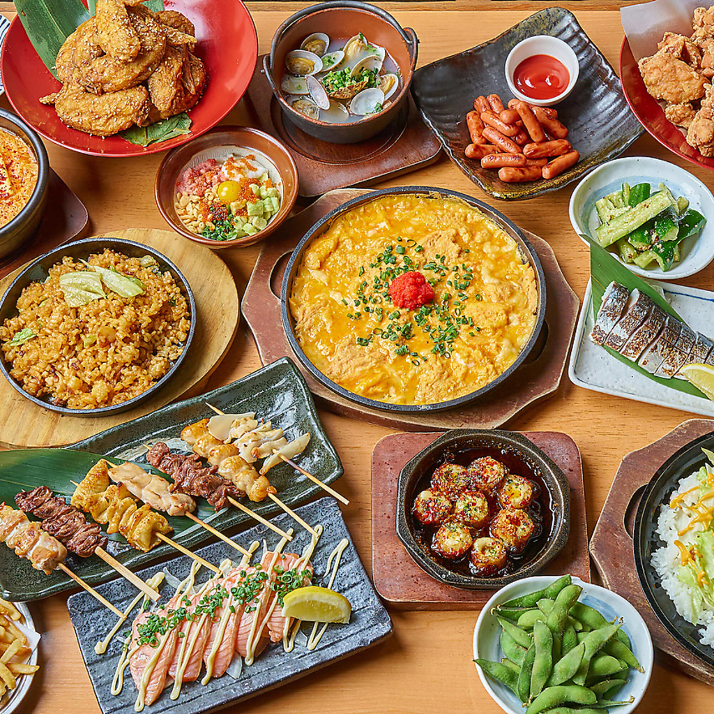 お料理が選べる2時間飲み放題付きコースもございます♪お好きな料理でお楽しみください！