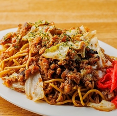 自家製肉味噌のソース焼きそば