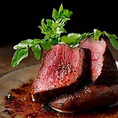 米沢牛特選赤身と椎茸のステーキ～焦がしバター醤油～
