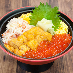 蟹雲丹いくら丼