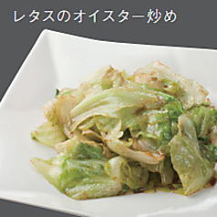 麻婆茄子/茄子の中華風炒め/もやし炒め/チンゲン菜と椎茸炒め/レタスのオイスター炒め