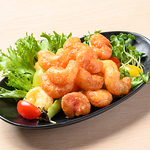 ぷりぷりの海老がピリっと甘辛い★