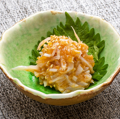 梅水晶／漬物盛合せ／タラのチャンジャ/有機野菜のトマトスライス