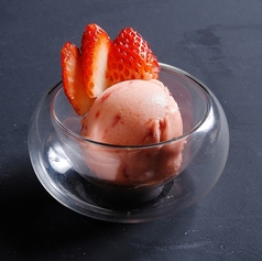 イチゴのシャーベット