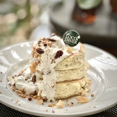 アールグレイ茶葉の生地のパンケーキ