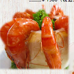56 蒸し海老盛り