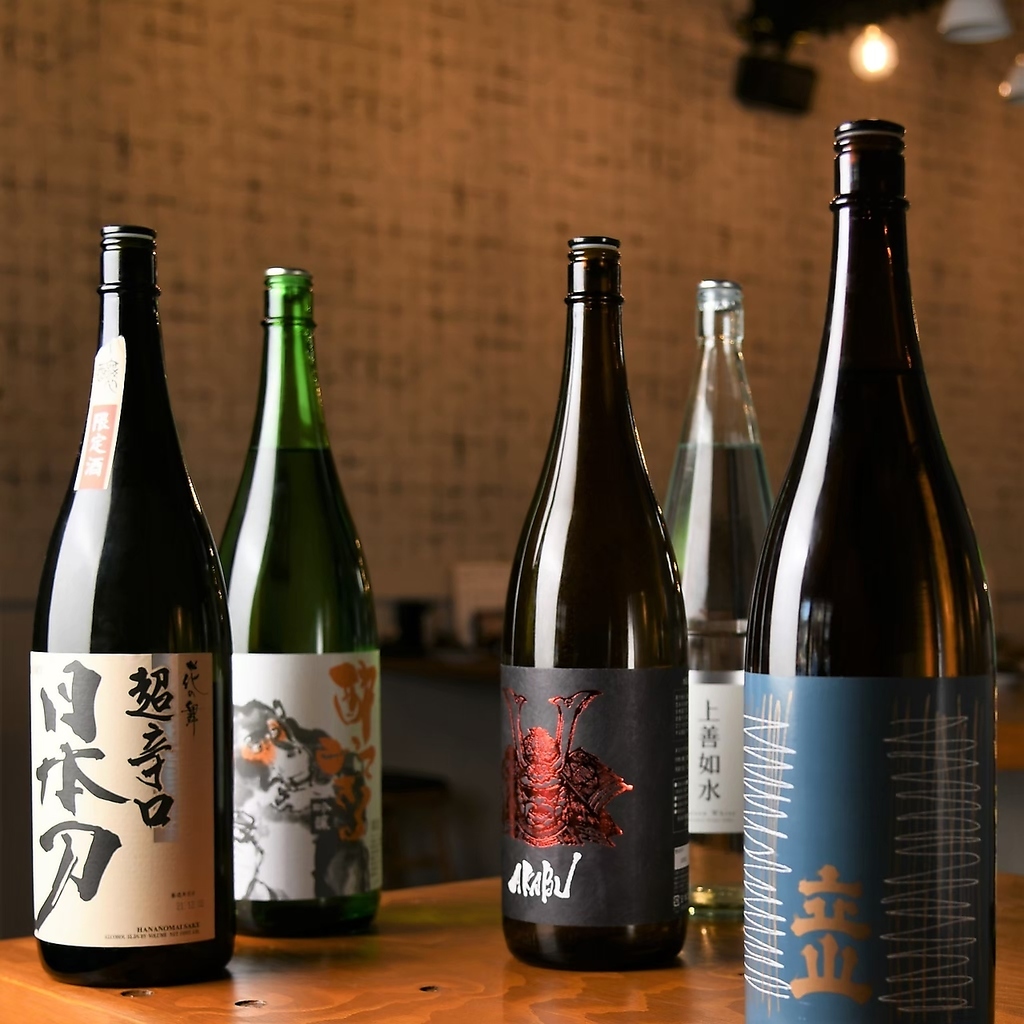 豊富な種類の日本酒