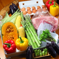 新鮮な素材の味が引き立つ！厳選した食材！