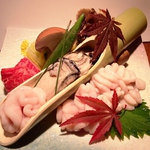 盛り付けにも工夫を凝らし、季節感のある目でも愉しめるお料理は多数誰と一緒でも満足間違いなし