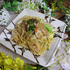 豚バラ塩焼きそば