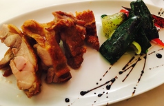 大山地鶏と炙り野菜 バルサミコレディクション