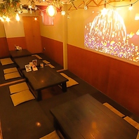 最大25名様まで収容の個室☆