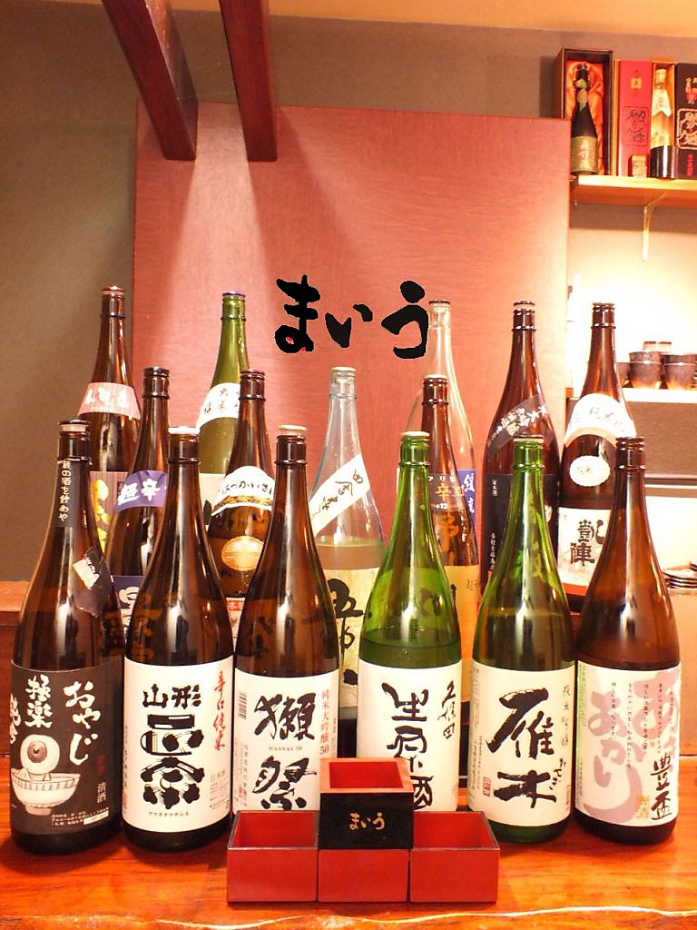 銘酒も日本酒・芋焼酎・梅酒…約100種類と豊富で嬉しい♪マスターにオススメを聞いてみて！