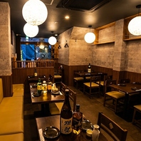 落ち着きのある店内