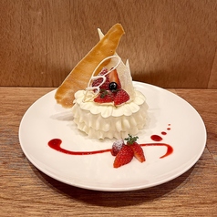 お一人様用贅沢いちごのショートケーキセット