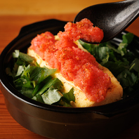 明太子をふんだんに使用した炊き立て土鍋ご飯をご堪能。