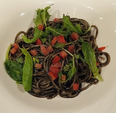 イカ墨のパスタ