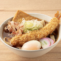 料理メニュー写真 大海老フライと温玉きしめん