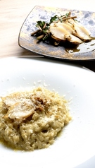 アワビステーキとリゾットのセット