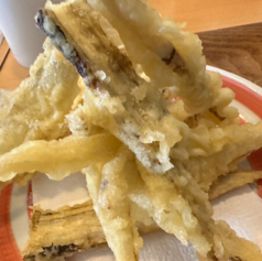 オクラ浅づけ/エイヒレ炙/ちくわ磯辺揚/ごぼ天/なめ茸おろし/カマボコバター/エリンギバター