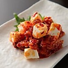 クリームチーズとチャンジャ合え