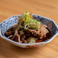 柚子ポン酢と和牛すじ煮込み