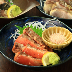 サーモンの藁焼き