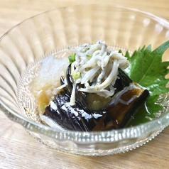 茄子の揚げ浸し　しらすおろし