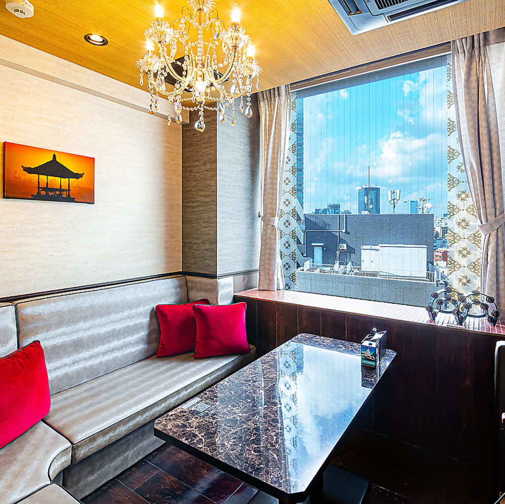 完全個室でアメニティなども充実。女性も安心して楽しめます。