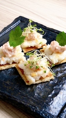 海老と明太マヨのブルスケッタ