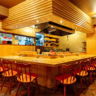 どのお席もすべてゆったりだからリラックスして過ごせる