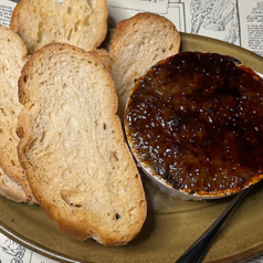 鶏レバーのパテ キャラメリゼ