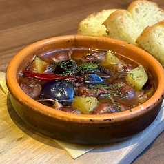 ホタルイカとなすのアヒージョ