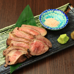 牛タンの藁焼き