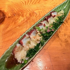 地ダコのねぎ塩カルパッチョ