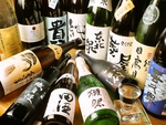 常備15種類の種類豊富な日本酒と、なかなか他店では飲めないプレミアム日本酒[獺祭]などなど！