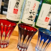 ◇こだわりのグラスで味わう、地元大阪のお酒の数々