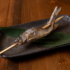 紀州鮎の原始焼き