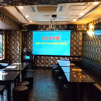 大型のスクリーンを導入しているお部屋もございます♪