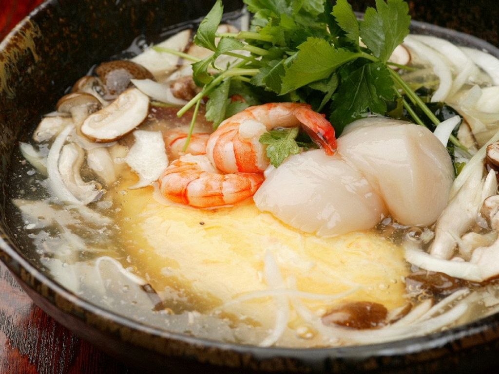 「心斎橋　うまい　和食」なら楽遊です(^^)　一番人気のおすすめ商品【海鮮あんかけ！竜宮オムレツ】