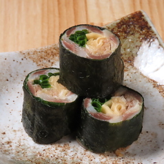 トロいわしと薬味野菜の海苔焼き