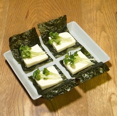 出汁香るチーズ奴海苔巻き