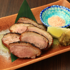 合鴨ロースの藁焼き