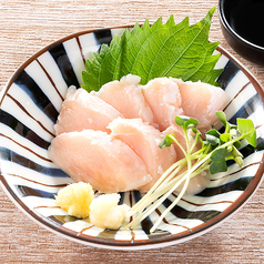 【低温調理】国産鶏ささみの刺身/国産鶏レバーのごま塩　　各