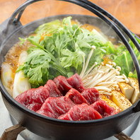 さくら肉を使用したすき焼き風さくら鍋